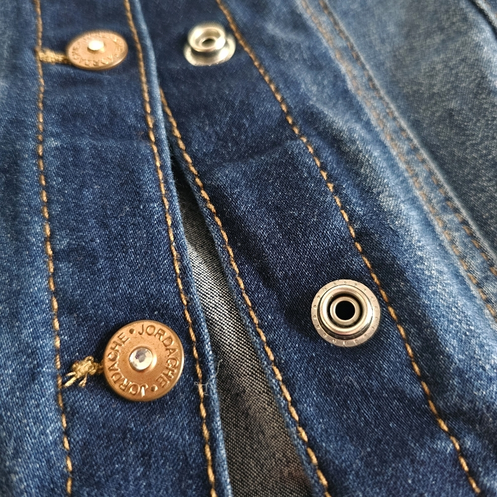 Denim Jean Jacket - Dark Blue - Picture 7 of 7